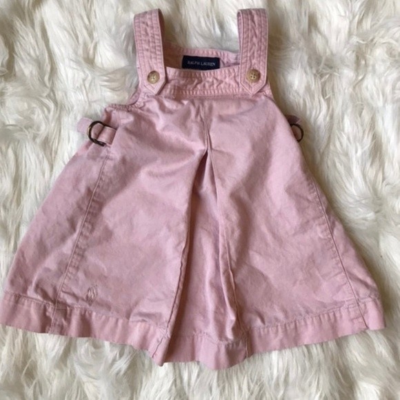 Ralph Lauren Pink Overall Jumper Dress, Size 18M - Picture 1 of 4